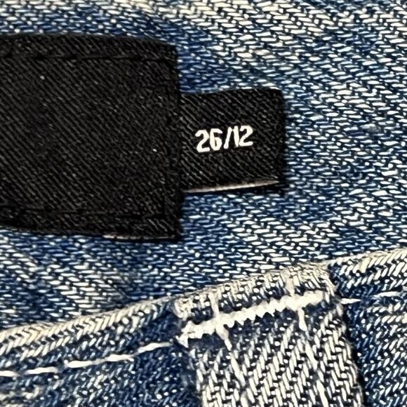 Vans Off the Wall Denim Jeans Women 26/12 Blue Wide Leg Baggy Loose Fit New - Picture 6 of 10